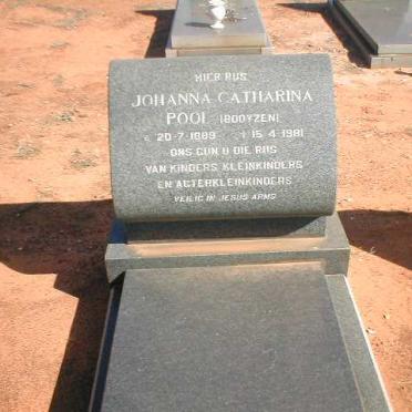 POOL Johanna Catharina nee BOOYZEN 1889-1981