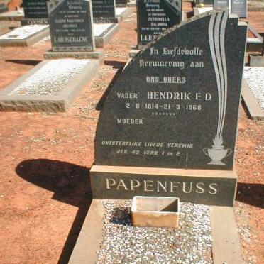 PAPENFUSS Hendrik F.D. 1914-1968