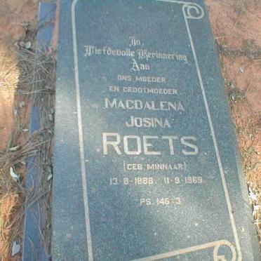 ROETS Magdalina Josina nee MINNAAR 1888-1969