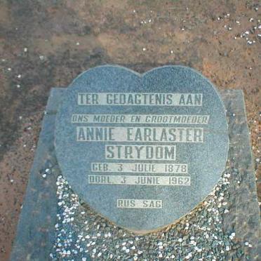 STRYDOM  Annie Earlaster 1878-1962