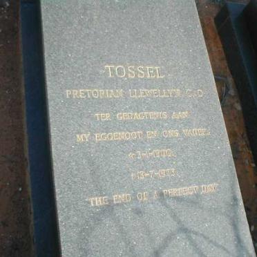 TOSSELL Pretorian Llewellyn C.D. 1900-1973