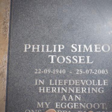 TOSSEL Philip Simeon 1940-2003
