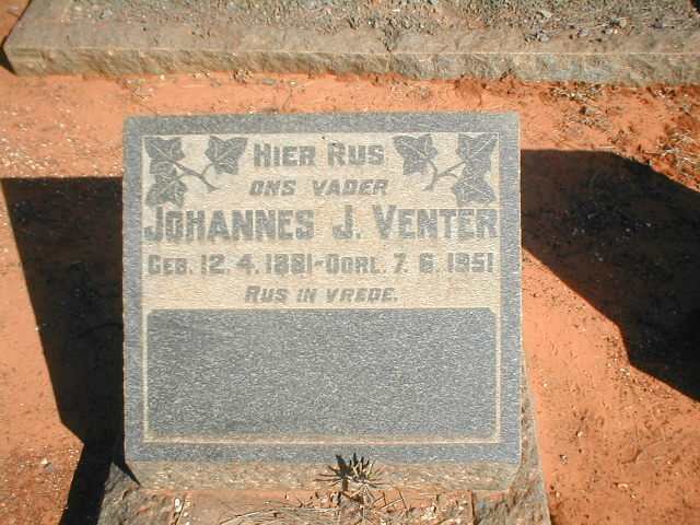 VENTER Johannes J. 1881-1951