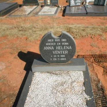 VENTER Anna Helena 1910-1993