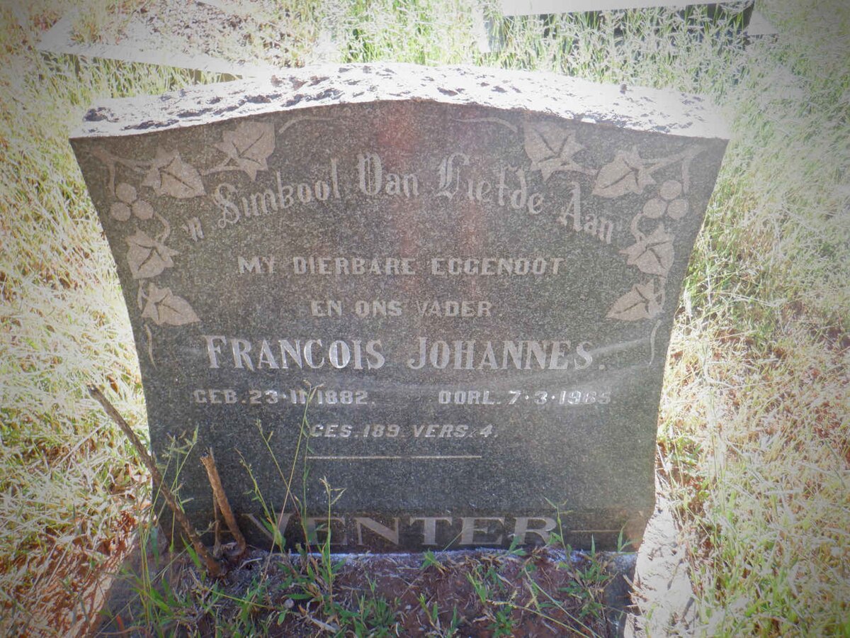 VENTER Francois Johannes 1882-1965