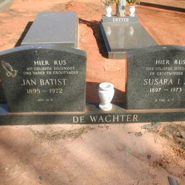 WACHTER Jan Batist, de 1895-1972 &amp; Susara I.J. 1897-1973