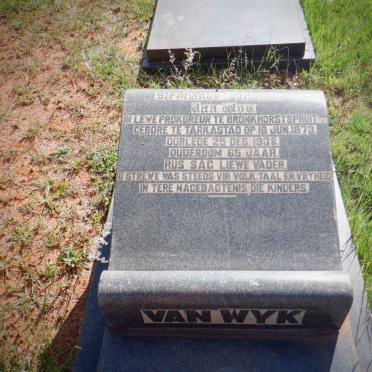 WYK Stephanus Johannes, van 1873-1938