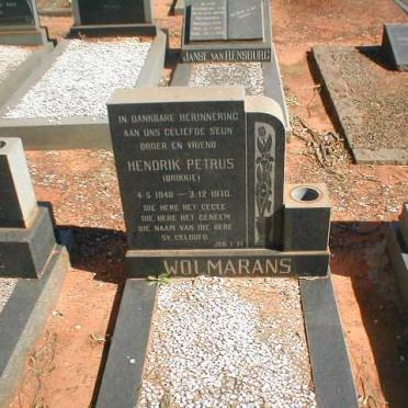 WOLMARANS Hendrik Petrus 1948-1970