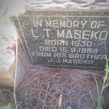MASEKO L.T. 1930-1968