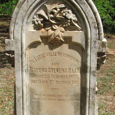 RAATH Barend Stevens 1879-1918