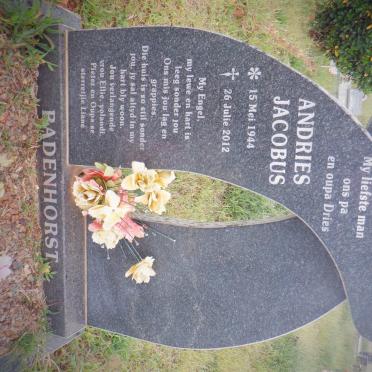 BADENHORST Andries Jacobus 1944-2012