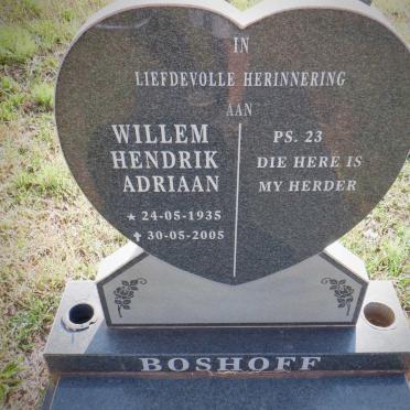 BOSHOFF Willem Hendrik Adriaan 1935-2005