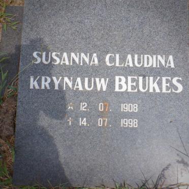 BEUKES Susanna Claudina Krynauw 1908-1998