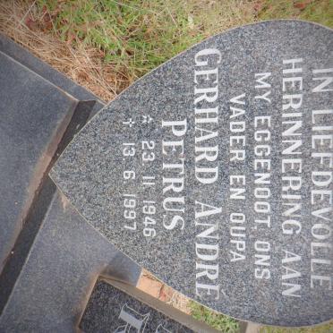 BURGER Gerhard André Petrus 1946-1997 :: BURGER Andre 1972-2007