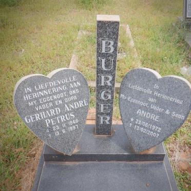 BURGER Gerhard André Petrus 1946-1997 :: BURGER Andre 1972-2007