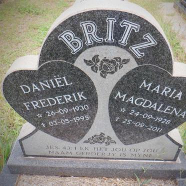 BRITZ Daniel Frederik 1930-1995 &amp; Maria Magdalena 1928-2011