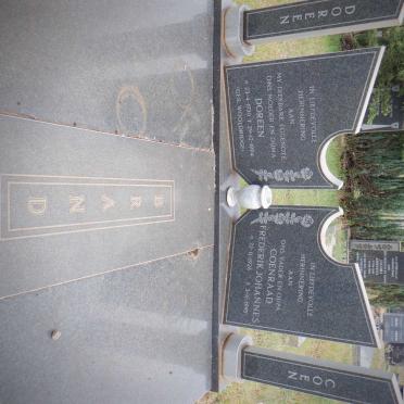 BRAND Coenraad Frederik Johannes 1926-1995 &amp; Doreen WOOLDRIDGE 1930-1994