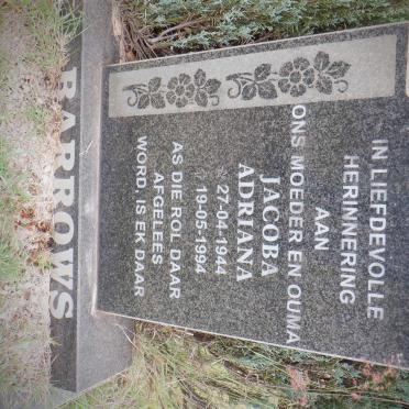 BARROWS Jacoba Adriana 1944-1994