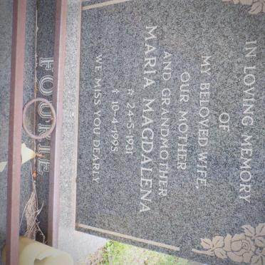 FOURIE Maria Magdalena 1931-1995