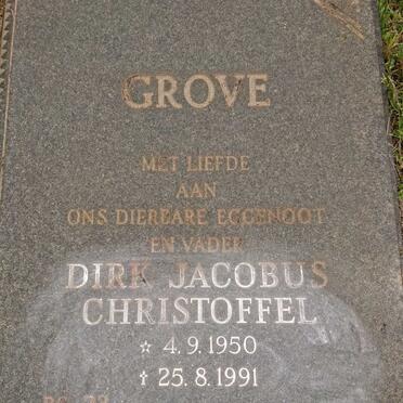 GROVE Dirk Jacobus Christoffel 1950-1991