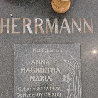 HERRMANN Anna Magrietha Maria 1927-2011