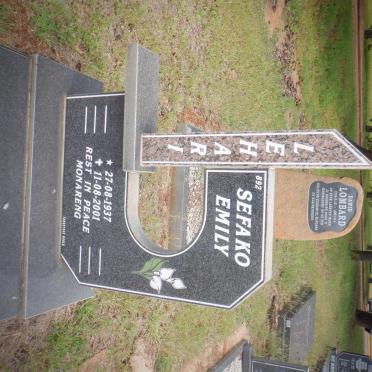 LEHARI Sefako Emily 1937-2001