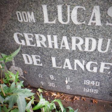 LANGE Lucas Gerhardus, de 1940-1995