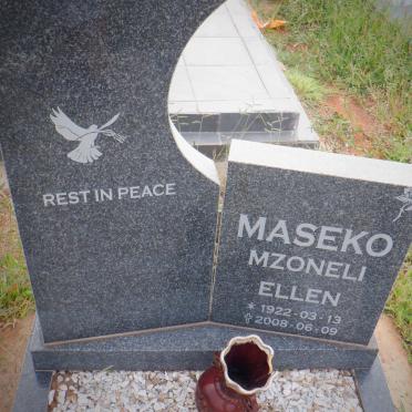 MASEKO Mzoneli Ellen 1922-2008