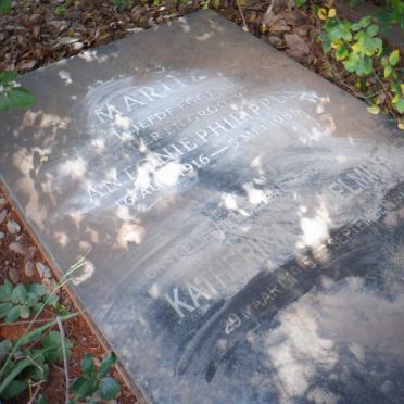 MARITZ Antonie Philippus 1916-1986 &amp; Katherina Helmina 1915-2013