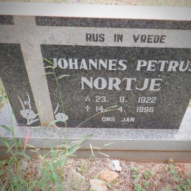 NORTJÉ Johannes Petrus 1922-1996