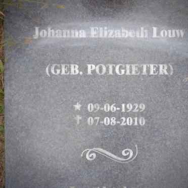 PLESSIS Jan Abraham, du 1925- &amp; Johanna Elizabeth Louw POTGIETER 1929-2010