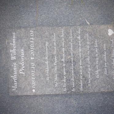PRETORIUS Marthinus Wilhelmus 1984-2016
