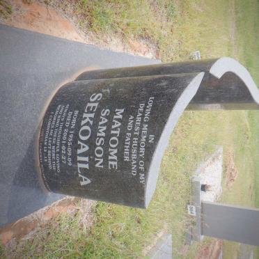 SEKOAILA Matome Samson 1955-2001