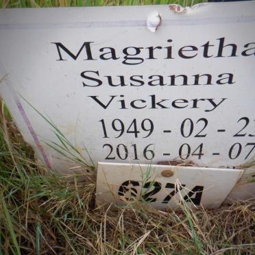 VICKERY Magrietha Susanna 1949-2016