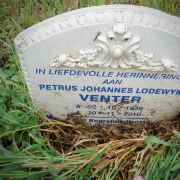VENTER Petrus Johannes Lodewyk 1938-2010