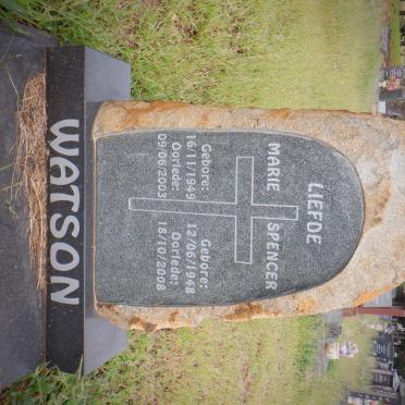 WATSON Spencer 1948-2008 &amp; Marie 1949-2003