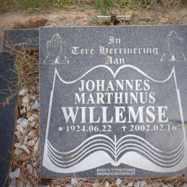 WILLEMSE Johannes Marthinus 1924-2002