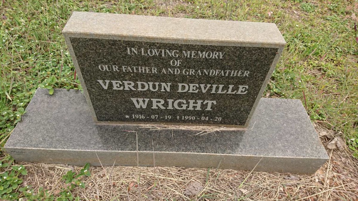 WRIGHT Verdun Deville 1916-1990