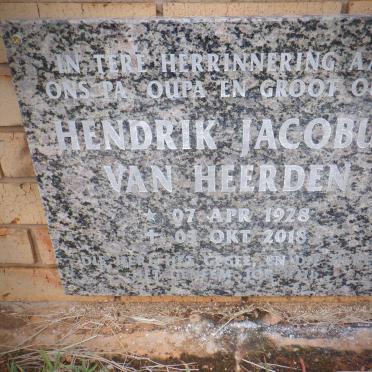 HEERDEN Hendrik Jacobus, van 1928-2018