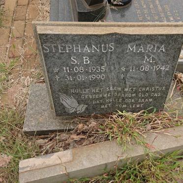 ? Stephanus S.B. 1935-1990 &amp; Maria M. 1942-