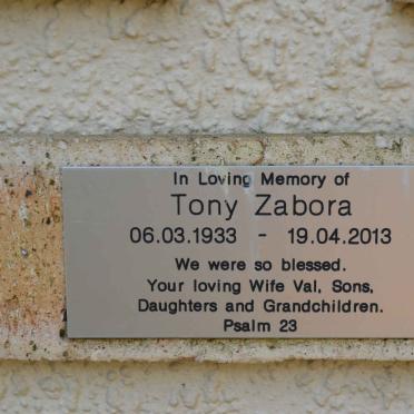 ZABORA Tony 1933-2013