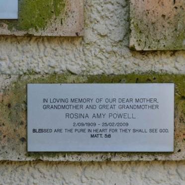 POWELL Rosina Amy 1909-2009