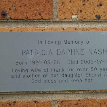 NASH Patricia Daphne 1924-2005