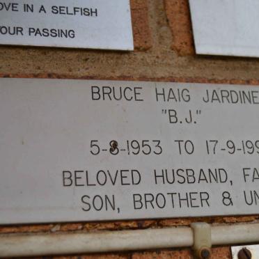 JARDINE Bruce Haig 1953-1996