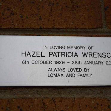 WRENSCH Hazel Patricia 1929-2010