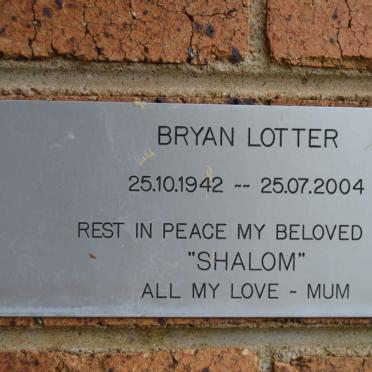 LOTTER Bryan 1942-2004