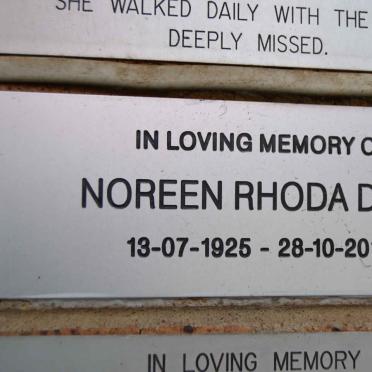 DALE Noreen Rhoda 1925-2015