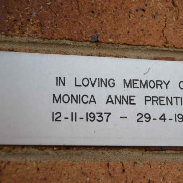 PRENTICE Monica Anne 1937-1998