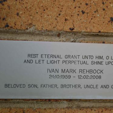 REHBOCK Ivan Mark 1959-2008