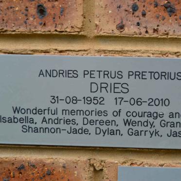 PRETORIUS Andries Petrus 1952-2010
